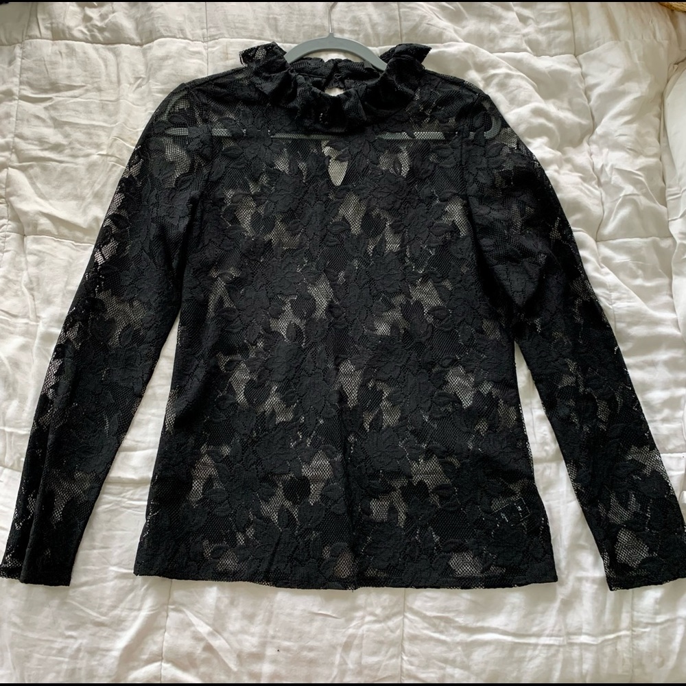 SOLD: 7 for all mankind lace shirt